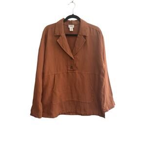 Nicole Miller Rust Tunic Top